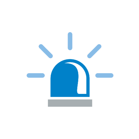 image of a Blue alarm icon.