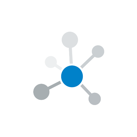FAQs blue hub icon